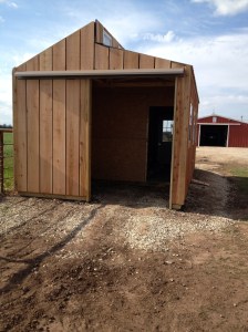 The south end of the coop is for William and Bill (and whatever animals are in our future!)