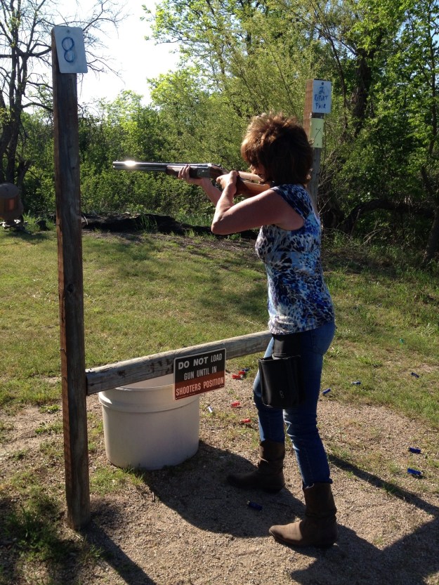 Spent the afternoon shooting sporting clays. It was a beautiful calm sunny day. The targets were friendly and had a great time. It had been a year since I had shot. Quite a change from when I shot all the time. I use to shoot weekly and could shoot a case of shells a day. My favorite gun to shoot is a Ceasar Guerini 12 gauge. I'm not left handed but I shoot left handed because my left eye is dominate. It wasn't an easy switch, but I'm glad I made it, because I can line up with the target better. Some say I should shoot handguns left handed, will have to give it a try. Today I shot 72% not too bad for a Grandma