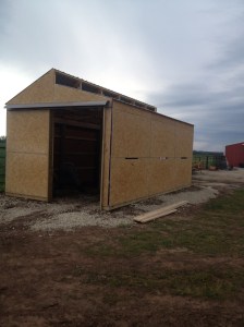 Framed in and concrete floor poured by 5.