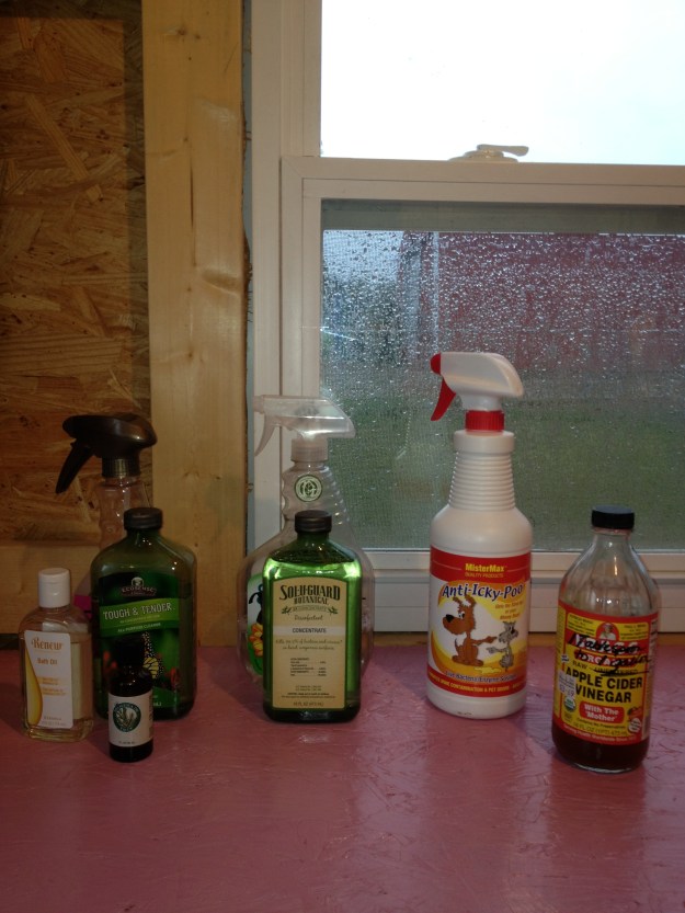 These are some of the products that I use daily. For fly control, I use a mixture of Melaleuca products, 1 tsp of Tough and Tender, 1 tsp of Renew Bath Oil, and 10 drops of T36-C5 Melaleuca Oil (tea tree oil). I disinfect the walls and roost daily with Sol-U-Guard, another Melaleuca product. Anti-Icky-Poo is a great odor control. It is a live bacteria to eliminate any organic bacteria. Anti-Icky-Poo's friendly microbes eats away the source of odor and eliminates the problem from returning. I also put apple cider vinegar in their water. ACV causes an alkaline effect which reduces the likelihood of illness and helps to support the immune system. I enjoy using these products and they are all safe for the environment and pets, and they really, really work! If you are interested in Melaleuca, let me know as I can get you in touch with some wonderful people who would be more than happy to help you get starting with Melaleuca.